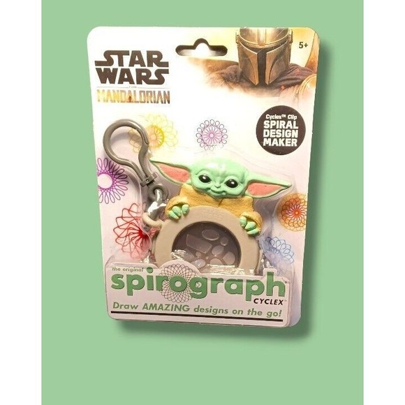 Disney Star Wars Grogu Spirograph Cyclex Hasbro 5+ Compact Collectors Travel Toy - Picture 1 of 16